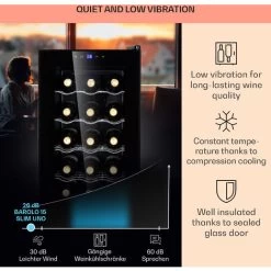 Klarstein Barolo 15 Uno Wine Fridge 48 Ltr 15 Bottles 11-18°C SingleZone 10 Klarstein Barolo 15 Uno Wine Fridge 48 Ltr 15 Bottles 11-18°C SingleZone -Kitchen Appliance Store 95234536 4