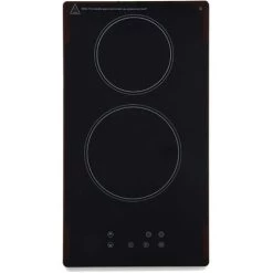 Montpellier CER31NT 30cm Glass Domino Ceramic Electric Hob - Black