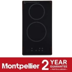 Montpellier CER31NT 30cm Glass Domino Ceramic Electric Hob - Black -Kitchen Appliance Store 95495360 5