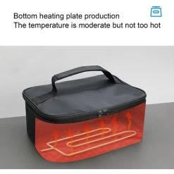 Portable Oven, 12V Car Food Warmer, Personal Mini Microwave For Cooking & Reheating Food, Electric Heated Lunch Box For Travel, Camping, Office, Home -Kitchen Appliance Store 95534192 3