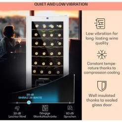 Klarstein Shiraz 28 Uno Wine Fridge 74 Litres 28 Bottles Touch Control Panel 5-18°C -Kitchen Appliance Store 96265751 4