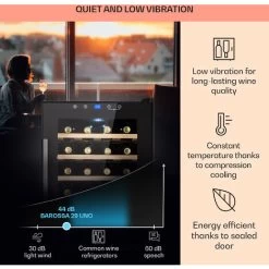 Klarstein Barossa 29 Uno Wine Refrigerator 1 Zone 88 Litres / 28 Bottles Touch Display -Kitchen Appliance Store 96890184 4