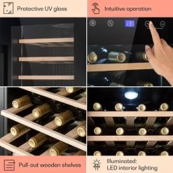 Klarstein Barossa 29 Uno Wine Refrigerator 1 Zone 88 Litres / 28 Bottles Touch Display -Kitchen Appliance Store 96890184 5