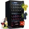 Klarstein Klarstein Shiraz 29 Duo Wine Fridge 2 Zones 80L/29 Bottles 5-22°C Touch Black -Kitchen Appliance Store 96893959 1