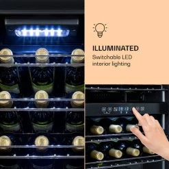 Klarstein Klarstein Shiraz 29 Duo Wine Fridge 2 Zones 80L/29 Bottles 5-22°C Touch Black 11 Klarstein Klarstein Shiraz 29 Duo Wine Fridge 2 Zones 80L/29 Bottles 5-22°C Touch Black -Kitchen Appliance Store 96893959 5