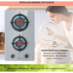 Klarstein Firetale Gas Hob 2-Burner Aluminium Burner Natural Gas/Propane Incl. Hose And Pressure Reducer 9 Klarstein Firetale Gas Hob 2-Burner Aluminium Burner Natural Gas/Propane Incl. Hose And Pressure Reducer -Kitchen Appliance Store 97224695 3