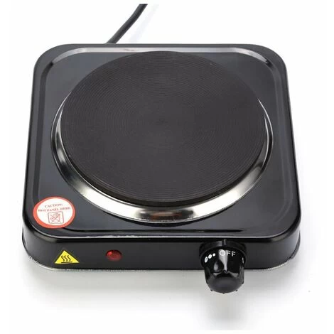 1000 W Hob, Black Ideal Kitchen Hob For Student Accommodation, In The Garden Or At The Campsite, Electric Hob With Infinitely Adjustable Thermostat 3 1000 W Hob, Black Ideal Kitchen Hob For Student Accommodation, In The Garden Or At The Campsite, Electric Hob With Infinitely Adjustable Thermostat