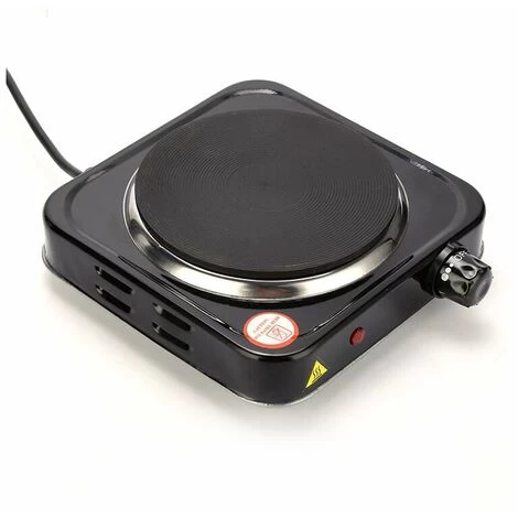 1000 W Hob, Black Ideal Kitchen Hob For Student Accommodation, In The Garden Or At The Campsite, Electric Hob With Infinitely Adjustable Thermostat 4 1000 W Hob, Black Ideal Kitchen Hob For Student Accommodation, In The Garden Or At The Campsite, Electric Hob With Infinitely Adjustable Thermostat - Image 2