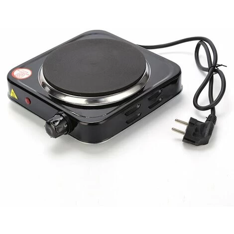 1000 W Hob, Black Ideal Kitchen Hob For Student Accommodation, In The Garden Or At The Campsite, Electric Hob With Infinitely Adjustable Thermostat 6 1000 W Hob, Black Ideal Kitchen Hob For Student Accommodation, In The Garden Or At The Campsite, Electric Hob With Infinitely Adjustable Thermostat - Image 4