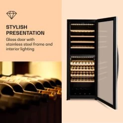 Klarstein Klarstein Vinamour 77 Duo Wine Fridge 191 Litres 5 - 20 °C 2 Cooling Zones -Kitchen Appliance Store 98518474 3